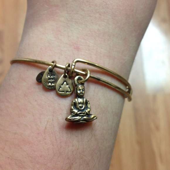 RESERVED Alex and Ani Buddha Bracelet Russian Gold