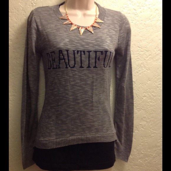 💋LAST CHANCE💋  Grey Beautiful Sweater - Picture 2 of 3