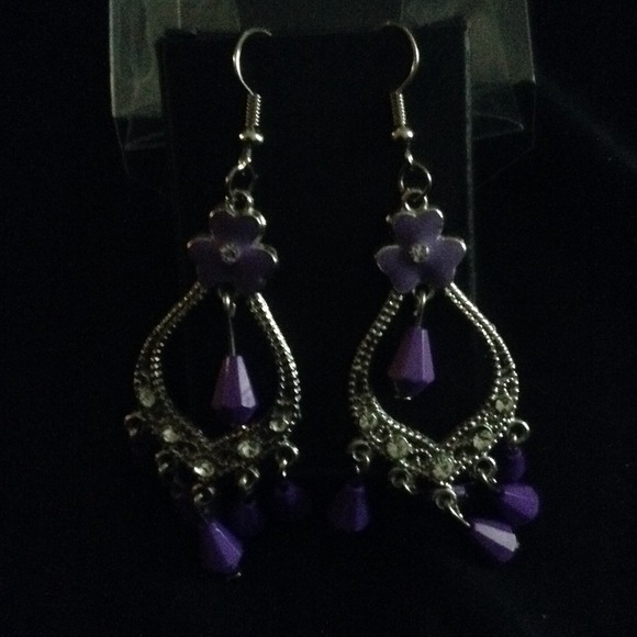 Purple earring