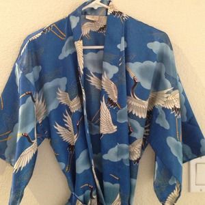 ❌SOLD❌Kimono style belted robe with pockets