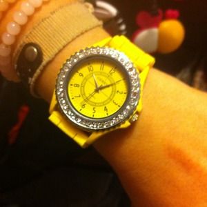 Geneva yellow watch