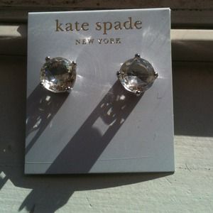 Kate spade clear earrings