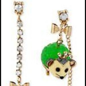Betsey Johnson Day at the Zoo possum earrings