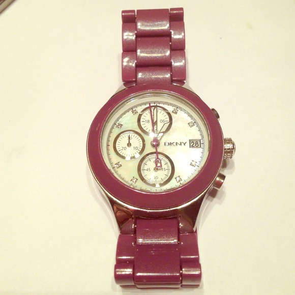 DKNY purple watch