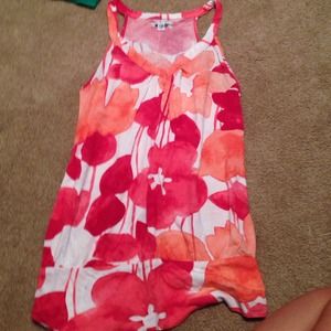Floral tank top.