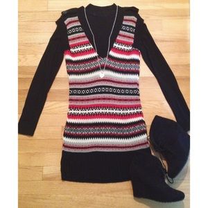 F21 Sleeveless V-Neck Jumper