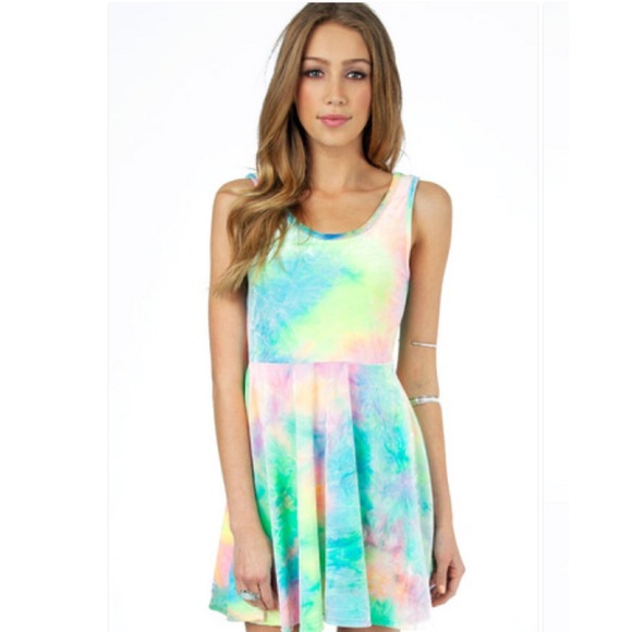 Super soft and stretchy Rainbow Velvet Dress