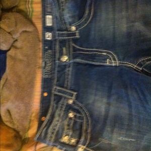 🎀MISS ME Straight Leg Cross Design Jeans Sz.30🎀