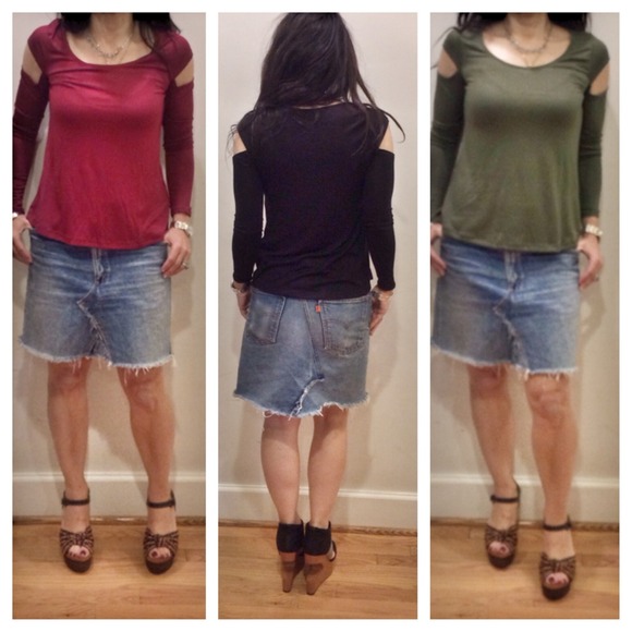 Cold shoulder top SALE CLEARANCE - Picture 2 of 2