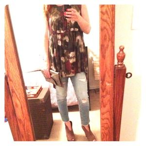 ASOS drapey print tunic