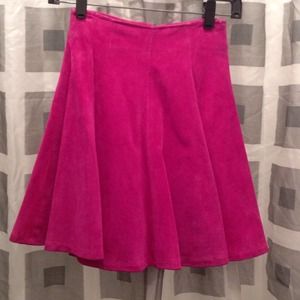 Suede Fuchsia tennis Skirt
