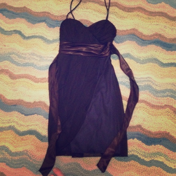 Spaghetti strap little black dress