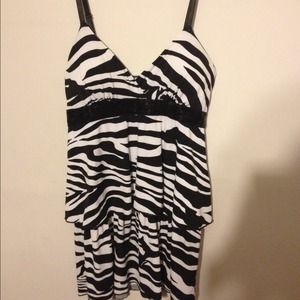 Casual zebra dress