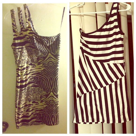 Dress Bundle.One shoulder bodycon mini dressses