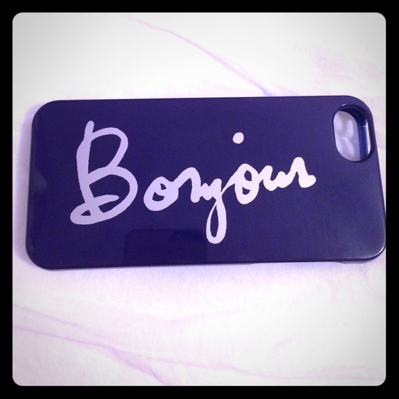 ❤️SOLD! Jcrew "Bonjour" iPhone 5 case
