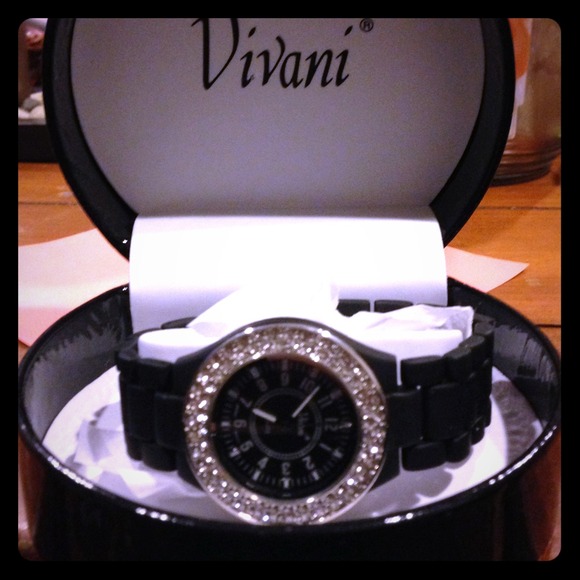 🔴🔴🔴SOLD🔴🔴🔴Vivani Black Metal Watch! - Picture 1 of 4