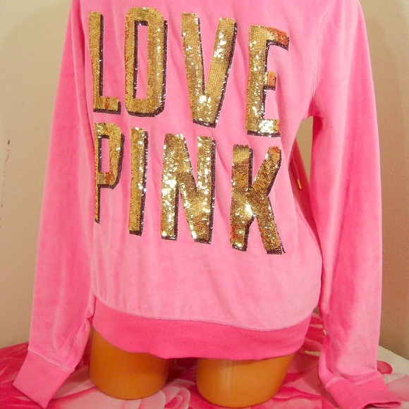💋SOLD Pink Bling Fashion Show Hoodie✨