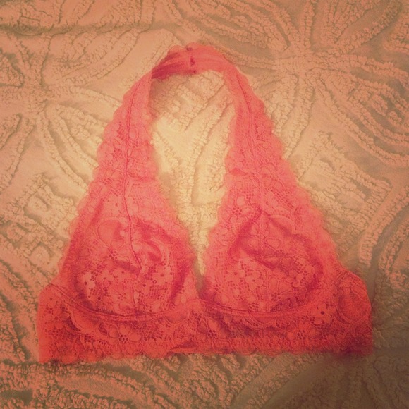 Free People Lace Halter Bra