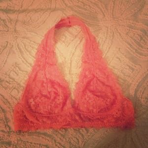 Free People Lace Halter Bra