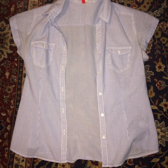Button down stripped shirt from H & M - size 8