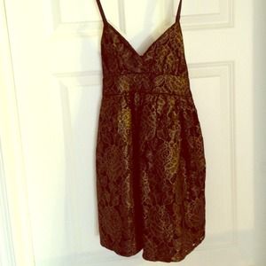 Black and Gold Holiday Dress