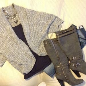 Gray Cardigan by Express