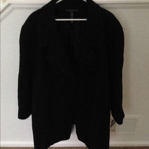 3X New Black Wool Coat