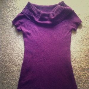 Sweater dress - maroon