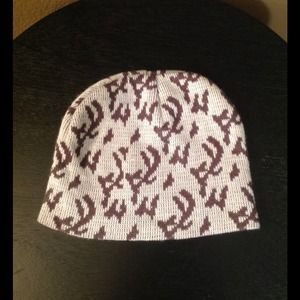 White and Grey Beenie