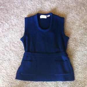 NAVY BLUE VINTAGE VEST
