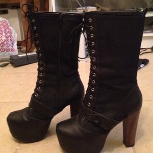 Lace up boots