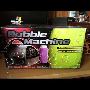 Bubble machine.