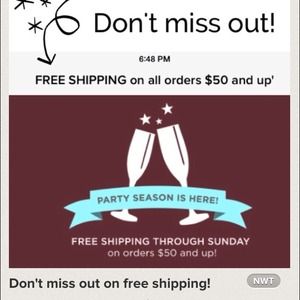Free shipping through Sunday ... Shop now