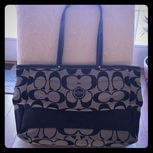Coach diaper bag.