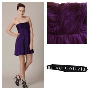 🔆HOST PICK! Alice & Olivia silk dress, like new