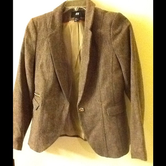 Brown Tweeded Blazer