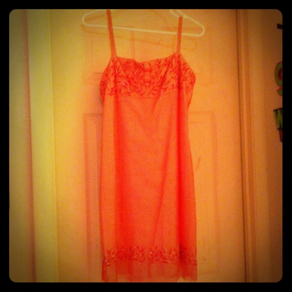 New Markdown!! Pretty Pink Beaded Formal Dress
