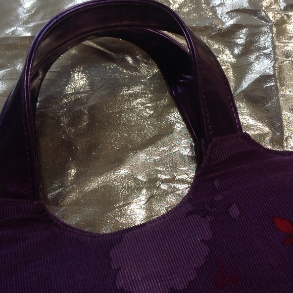 FLASH SALE Victoria's Secret Purple Cord purse - Picture 2 of 3