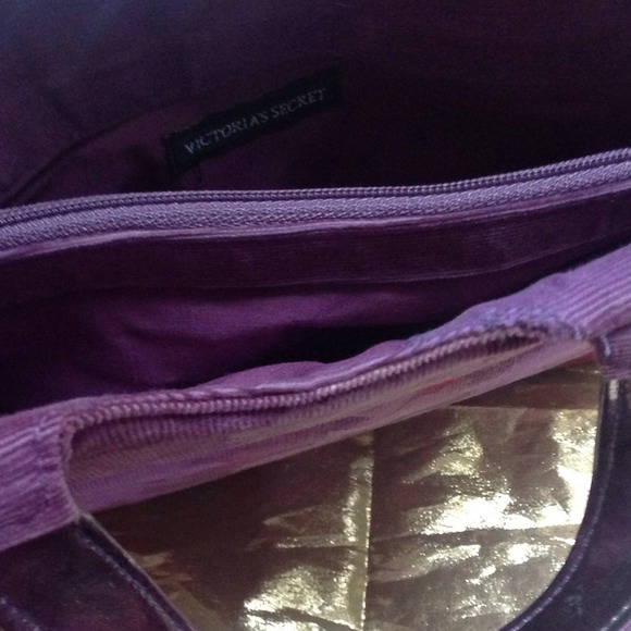 FLASH SALE Victoria's Secret Purple Cord purse - Picture 3 of 3
