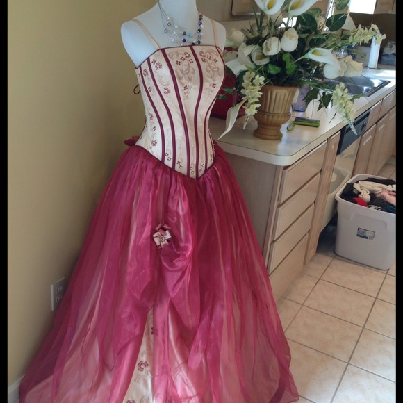 One of a kind Quinceañera gown / prom dress - Picture 2 of 4