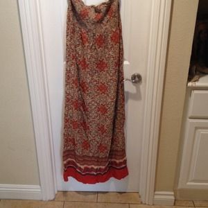 Paisley maxi dress