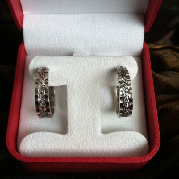 Silver hoops