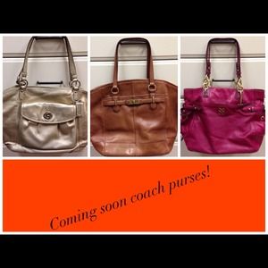 Coach leather purses