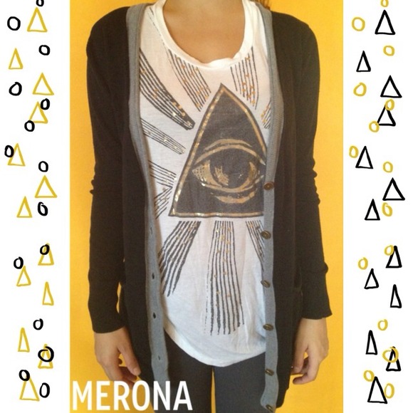 Merona  Sweaters - A black and gray merona cardigan!😊💕