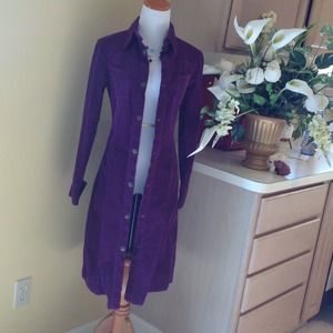 Gorgeous grape colored trench