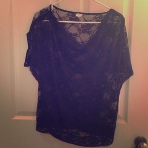 Black lace top