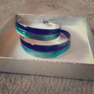 Two toned hoops