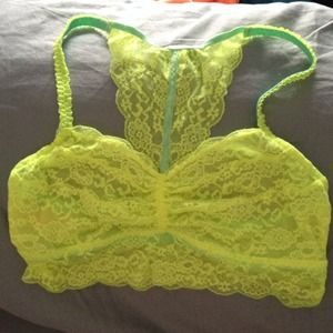 SOLD New Victoria's Secret Bralette -Neon Yellow
