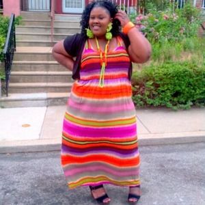 Colorful maxi dress