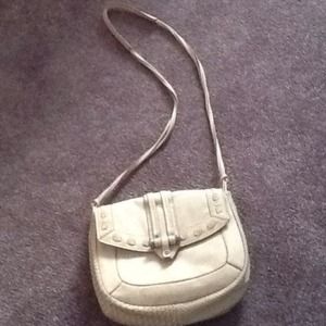 Suede handbag